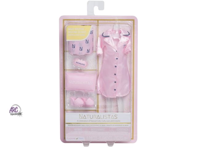 Lot 56-203332 - NEW Naturalistas Fashion Pack Night Routine 6-Piece Outfit and Accessories Set for 11.5-Inch dolls (...