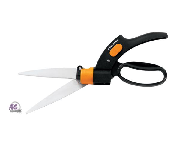 Lot 56-337961 - New open package Fiskars Shear Ease Grass Shears - 5" Stainless Steel Blades