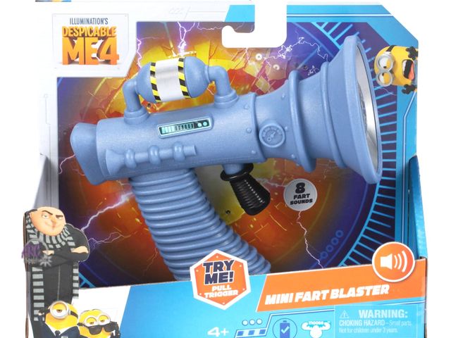 Lot 56-617730 - New - Despicable Me 4 SFX Mini Fart Blaster toy