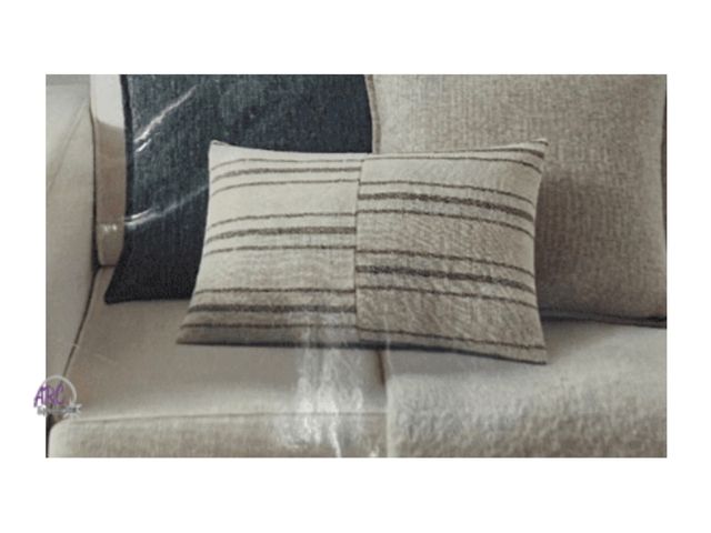 Lot 56-156451 - New Sofascapes Decorative Pillow (14x20”) Green &amp; Beige Accent Throw Pillow for Couch