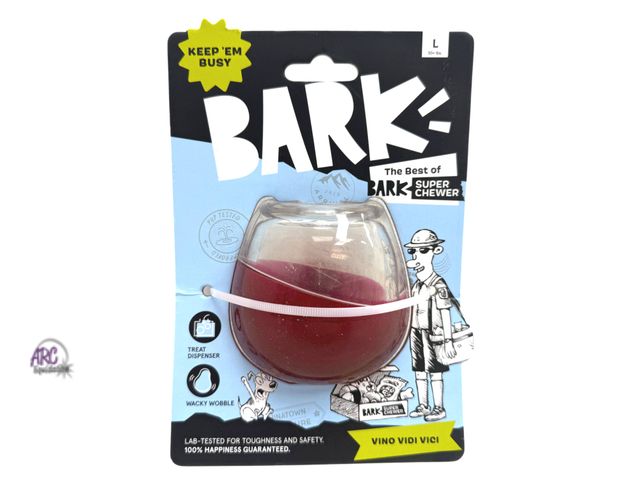 Lot 56-493964 - New - BARK Super Chewer Vino Vidi Vici Dog Treat Dispenser Toy