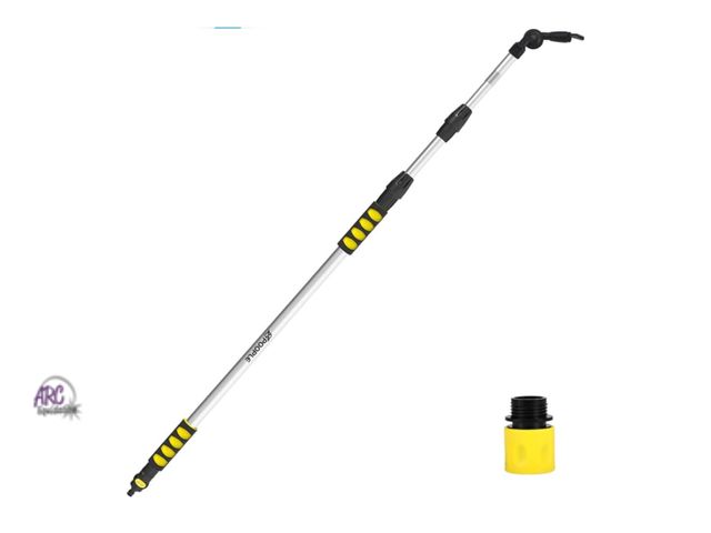 Lot 56-269450 - New 12ft (20ft Reach) Gutter Cleaning Tools from The Ground, Telescoping Rain Gutter Cleaner Tool, 2...