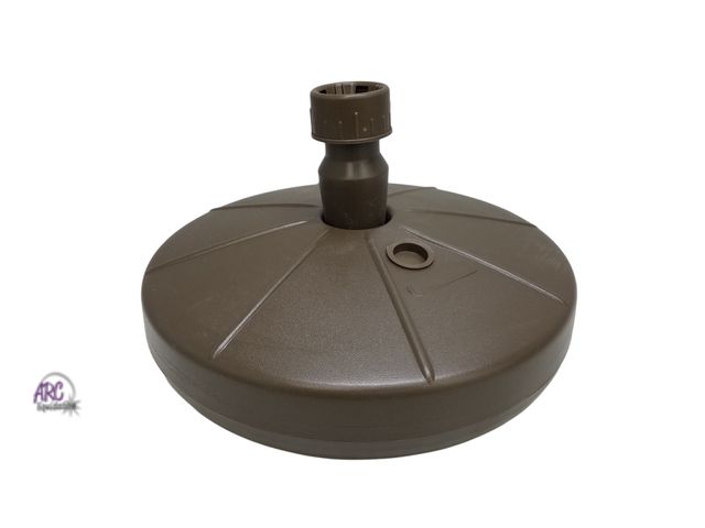 Lot 56-481163 - New - 16" Dia x 3" H - Sand Fill Resin Patio Umbrella Base in Bronze