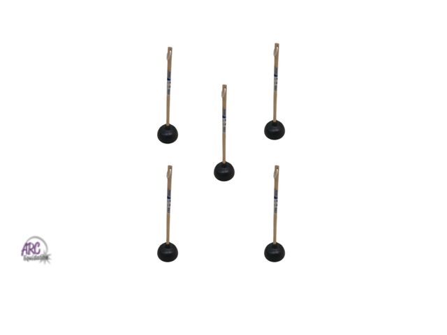 Lot 56-776439 - New lot of 5 plunger 2 in 1. Use as a sink plunger or unfold flange for toilet plunger