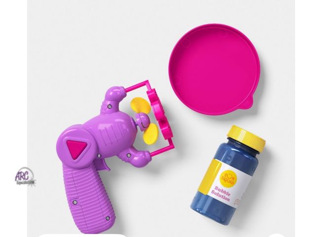 Lot 56-322360 - New lot of 2, missing 1 bubble Sun Squad Mini Extreme Bubble Blaster