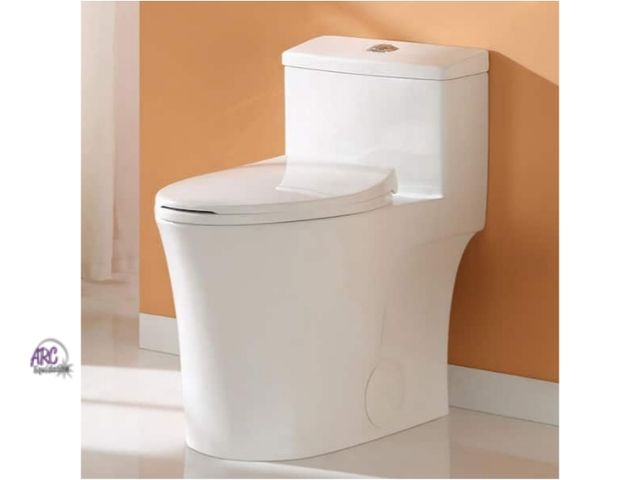 Lot 56-772852 - New out of box. Horow 1-piece 0.8/1.28 GPF Dual Flush Elongated Toilet in White soft close Seat Incl...
