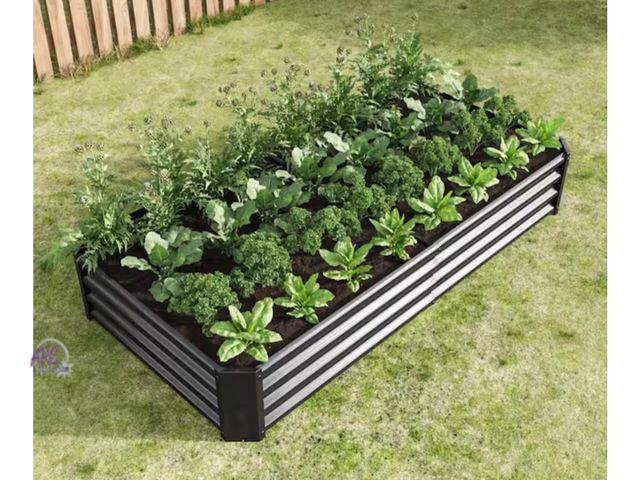 Lot 56-602260 - New Opened box - 6 ft. x 3 ft. x 1 ft. Metal Raised Garden Bed for Planters Vegetables and Herbs, Bl...