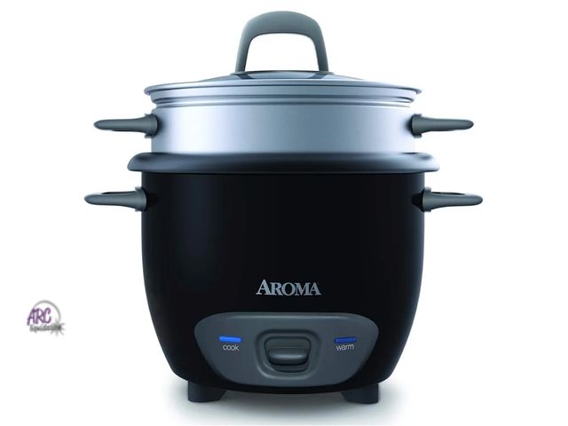 Lot 56-552418 - NEW-TESTED-Aroma rice and grain cooker-6 cup-black