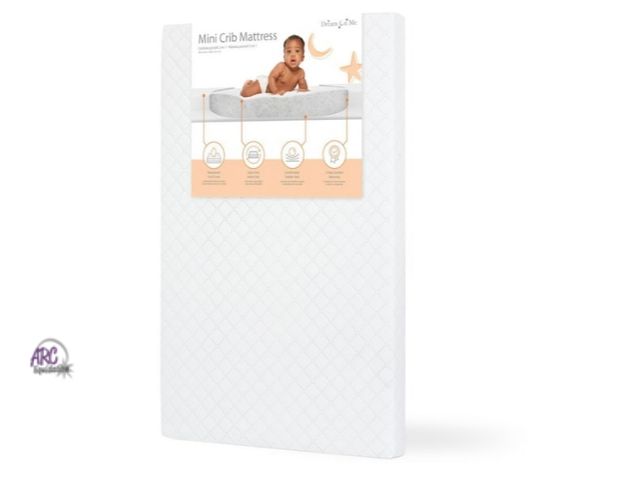 Lot 56-640650 - NEW-Dream On Me 3 in. deep Portable Mini Crib Mattress 38" x 24" white