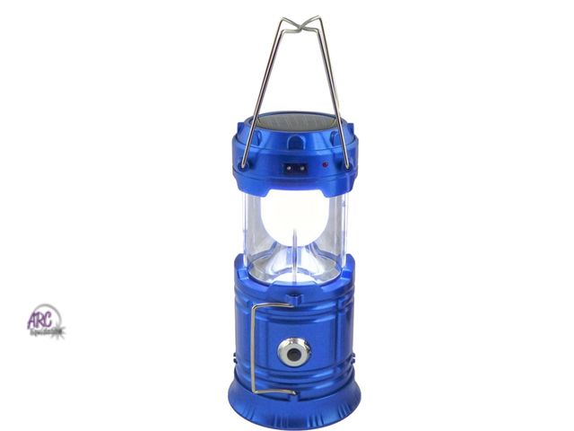 Lot 56-142564 - New Tested &amp; Works Solar Collapsible LED Lantern 3-in-1 Rechargeable, Flashlight &amp; USB Power...
