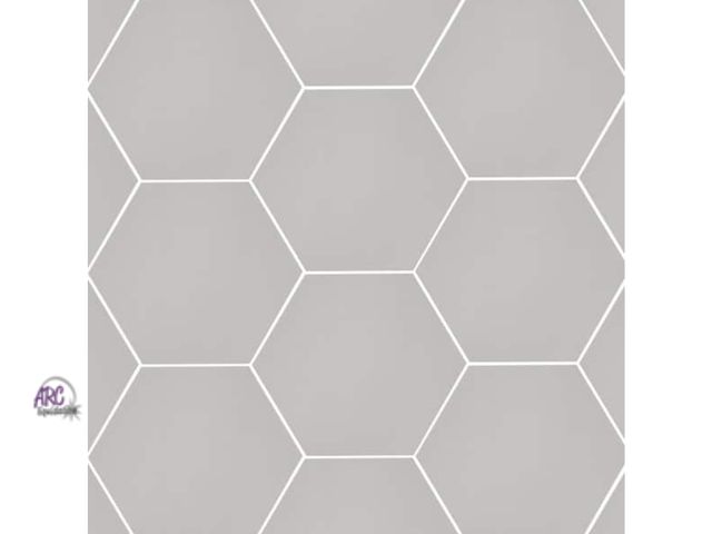 Lot 56-636764 - New Opened Box - Glassel Grigio Hexagon 9 in. x 10 in. Matte Porcelain Floor and Wall Tile (6.9 sq. ...