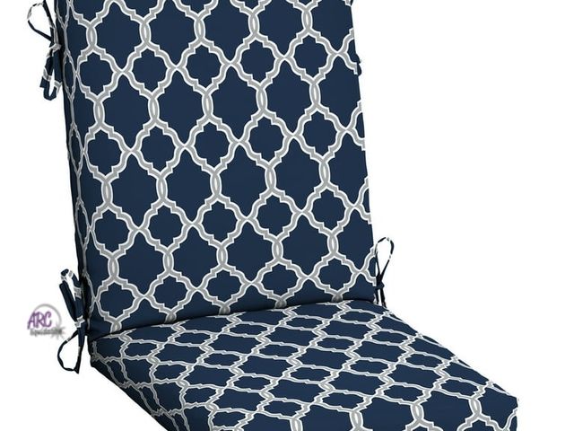 Lot 56-757098 - New ARDEN earthFIBER Outdoor Dining Chair Cushion, 20 x 20, Water Repellent, Fade Resistant, 1-Piece...