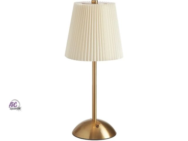 Lot 56-169535 - NEW-LED desk lamp-comes with USB charging cable only, 3 color-12" high