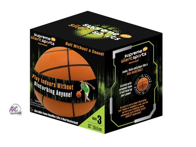 Lot 56-157751 - New Supreme Silent Hoops Indoor Mini Basketball, Size 3, Premium Foam, Ages 3+