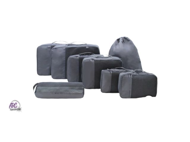 Lot 56-165314 - New MYTAGALONGS Packing Cube Organizers, 8-pack (Gray)