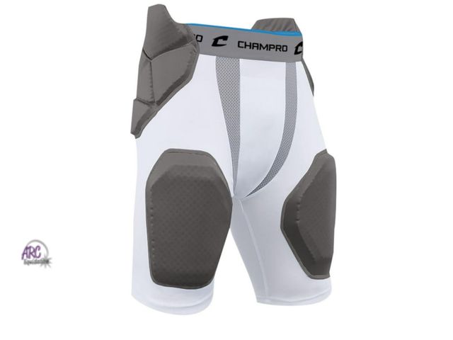 Lot 56-264998 - NEW Champro Sports Tri-Flex 5-Pad Integrated Football Girdle, Compression Fit Youth Small