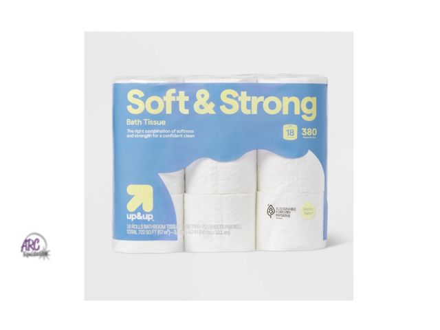 Lot 56-157213 - New up&amp;up Soft &amp; Strong 2 Ply Toilet Paper - 18 Rolls