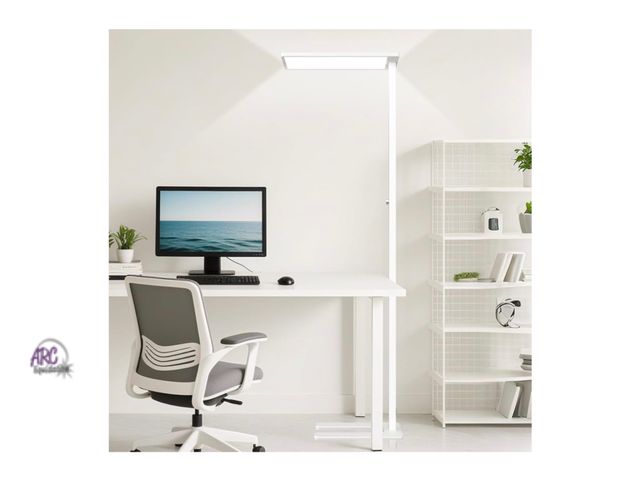Lot 56-273651 - New 120W LED Floor Lamp, 76.8" Tall Reading Light, 10000LM Knob Dimming Standing Lamp, Full Spectrum...