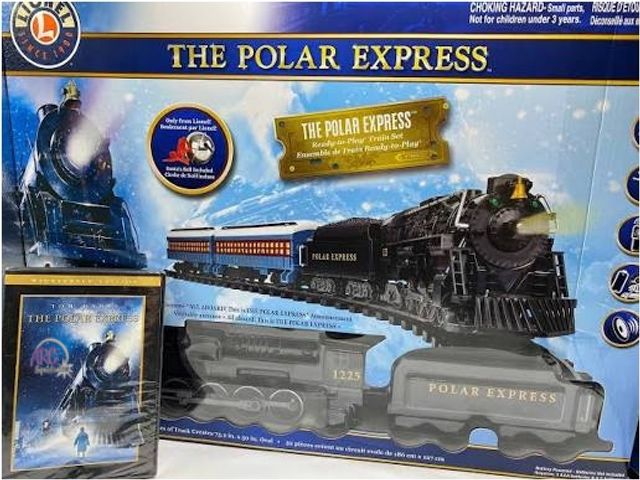 Lot 56-722728 - New The Polar Express Ready-To-Play Set with DVD Bundle and comes with santas bell