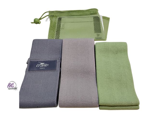 Lot 56-592433 - NEW-Crane 3pk fabric resistance bands