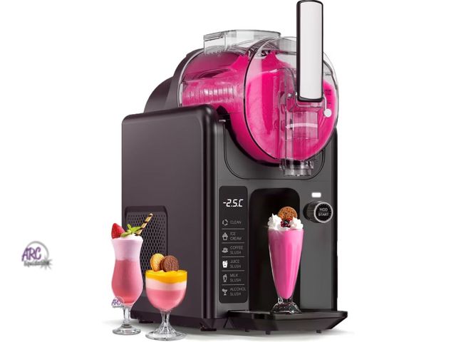 Lot 56-454140 - Used/In Box/Tested/Works WETIE Professional 82oz Slushie Machine, 2-IN-1 Frozen Drink &amp; Soft Ser...