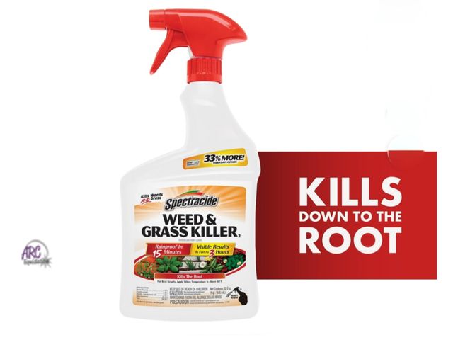 Lot 56-310150 - New Spectracide Weed and Grass Killer, Use On Patios, Walkways And Driveways, 32 Ounces