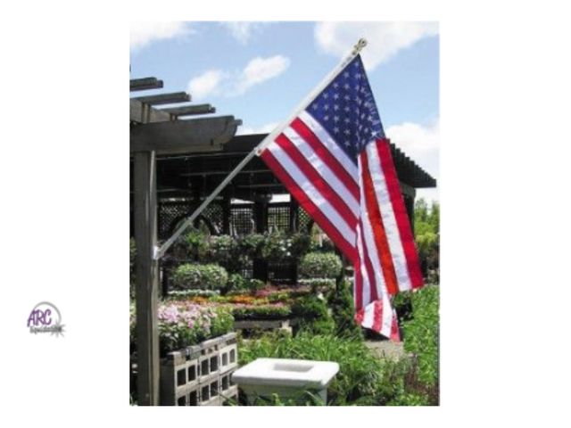 Lot 56-487564 - Open Package - No Pole - US Polycotton Flag - 1" Bracket