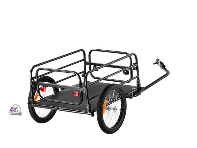Lot 56-634264 - New Opened Box - Bicycle Trailer, Garden Cart, Metal 160 lbs. 3.89 cu. ft. Capacity, Durable Cart, C...