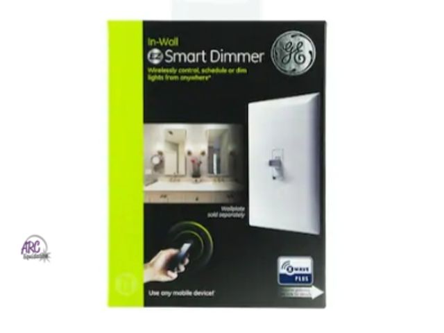 Lot 56-597946 - NEW-Wallplate sold separately -GE in-wall 3 way smart dimmer light switch