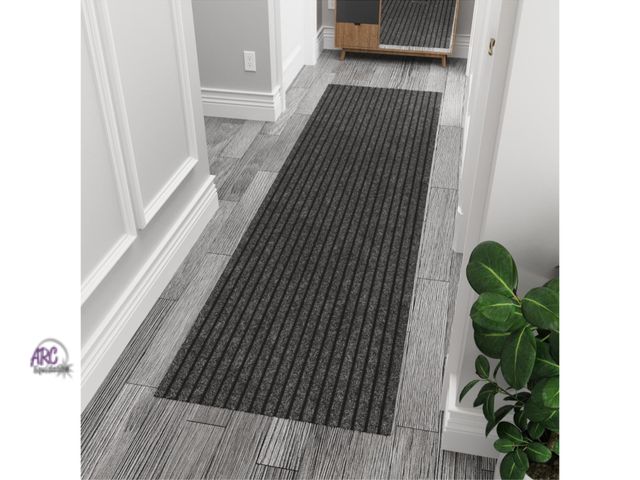 Lot 56-259323 - POSSIBLE USE Ottomanson 2'7" x 8' Hallway Runner with Scraper Pile - Extra Durable Non-Slip Rug Mat ...