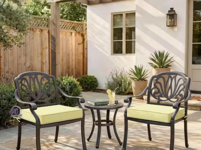 Lot 56-219560 - New - Kimunuk 19 in. x 19 in. x 4 in. (2-Pack) Square Outdoor Patio Seating Replacement Lounge Chair...