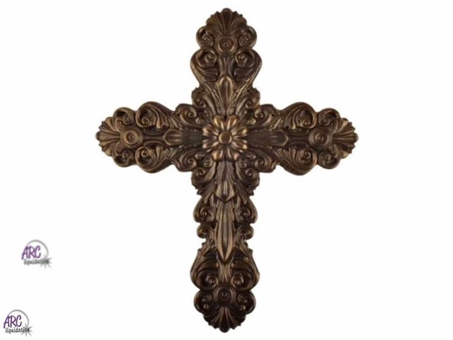 Lot 56-342121 - NEW Cosmic Hill Baroque Style Wall Cross Sculpture  (12 Inch)