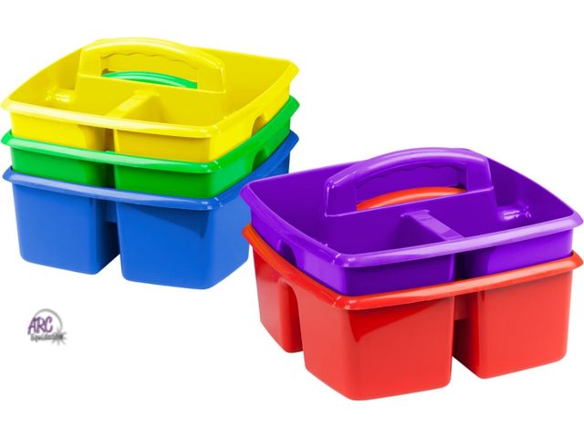 Lot 56-542317 - NEW-STOREX-Small Caddy, Assorted Colors, Set of 5