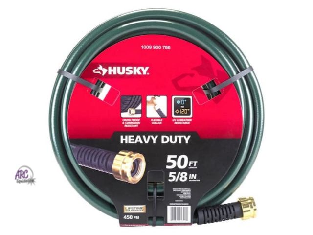 Lot 56-780064 - New. Husky 5/8 in. x 50 ft. Heavy-Duty Hose. Has some warehouse dust