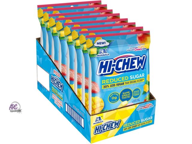 Lot 56-467612 - NEW-SEALED-HI-CHEW Original Mix, Pack of 8 Bags, 2.12 oz Each - Strawberry &amp; Mango - Reduced Sug...
