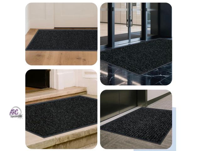 Lot 56-631950 - New - Front Door Mat Indoor Outdoor Entrance, 3ft x 5ft Non Slip Custom Size Outdoor Mat, Commercial...