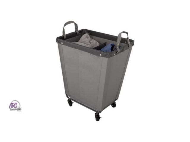 Lot 56-799214 - New / damage to top fabric Seville 2 Section Laundry Hamper