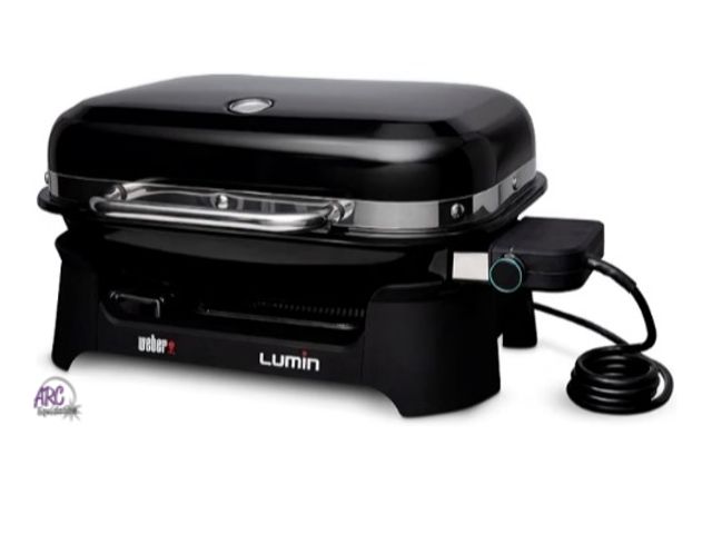 Lot 56-705367 - New in box. Retail $399. Weber.Lumin Portable Grill, Outdoor Electric Grill, BBQ Grill, Black High‑H...