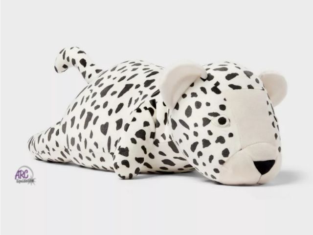 Lot 56-561730 - NEW-Pillowfort weighted cheetah plush- black/white-21" long