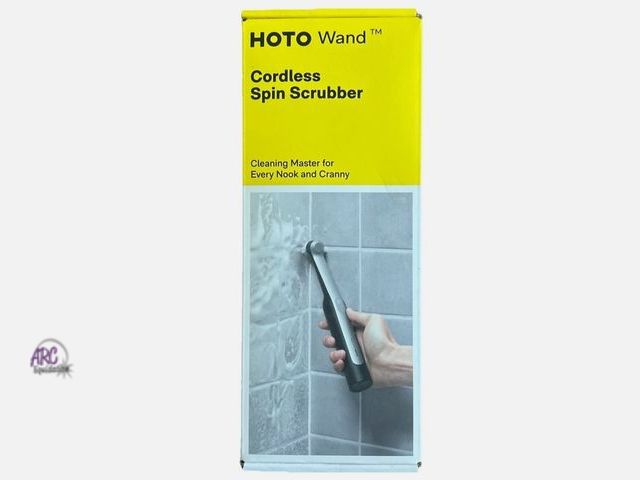 Lot 56-318840 - New,tested and works - Hoto Wand Cordless Spin Scrubber with Attachments