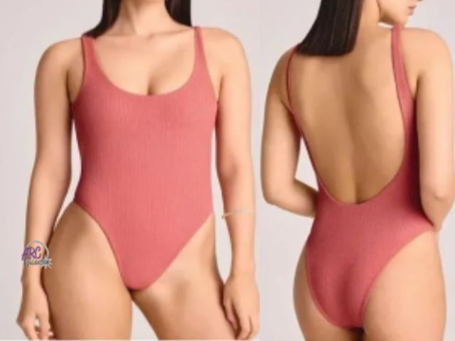 Lot 56-110958 - NEW WITH TAGS Vitamin A Terracotta Ribbed One Piece Swimsuit SIZE XS