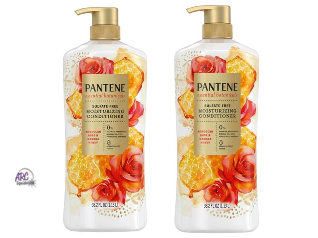 Lot 56-368464 - New lot of 2 Pantene Essential Botanicals Conditioner with Moroccan Rose &amp; Manuka Honey, Moistur...