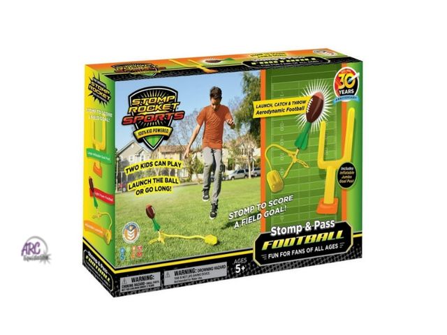 Lot 56-363398 - New,Stomp Rocket - Stomp &amp; Pass Toy Football Set