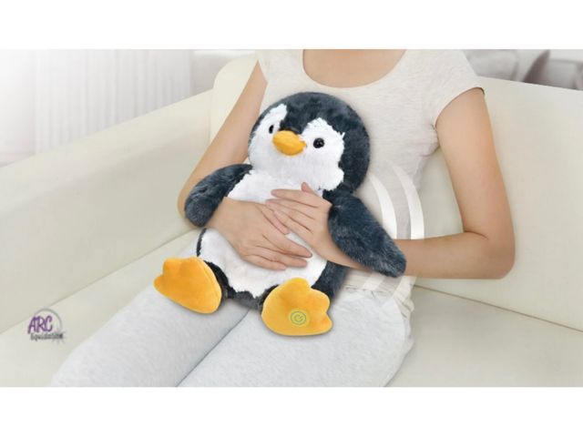 Lot 56-156651 - New Tested &amp; Works Health Touch Huggable Massager Gift with Relaxing Vibration, for Neck and Bac...