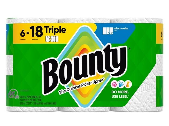 Lot 56-848911 - New - Bounty Paper Towels 6 Triple Rolls