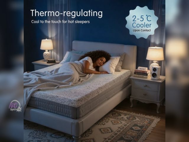 Lot 56-795124 - New. Dyfun 4" King Gel Memory Foam Mattress Topper with Cooling Cover, CertiPUR-US Certified, Non-Sl...