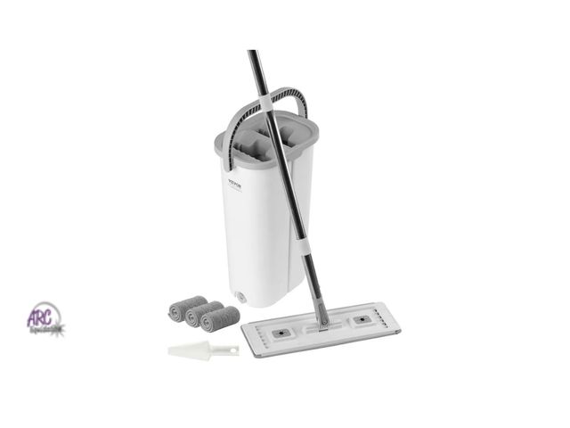 Lot 56-235664 - Used In Box - Vevor Flat Mop And Bucket Set One Washable Microfiber Pad