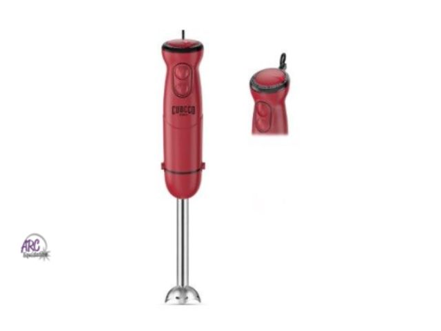 Lot 56-436467 - New - Tested &amp; Works - CUOC, Red - CO PRO Immersion Blender Handheld, 1100W Hand Blender with 21...