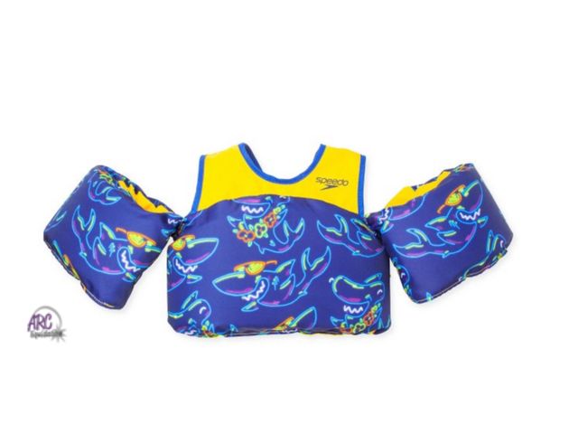 Lot 56-322761 - New Speedo Splash Jammer Kids' Life Jacket Vest - Weight size 33-55 pounds