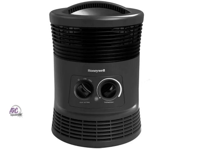 Lot 56-531817 - NEW-TESTED-Honeywell 360 Degree Forced Heater-BLACK--10" HIGH